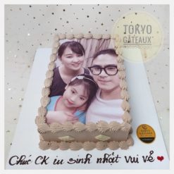 Bánh sinh nhật In ảnh kem socola