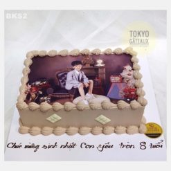 Bánh sinh nhật In Ảnh Kem Socola