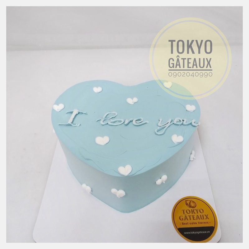 Bánh sinh nhật Trái tim xanh