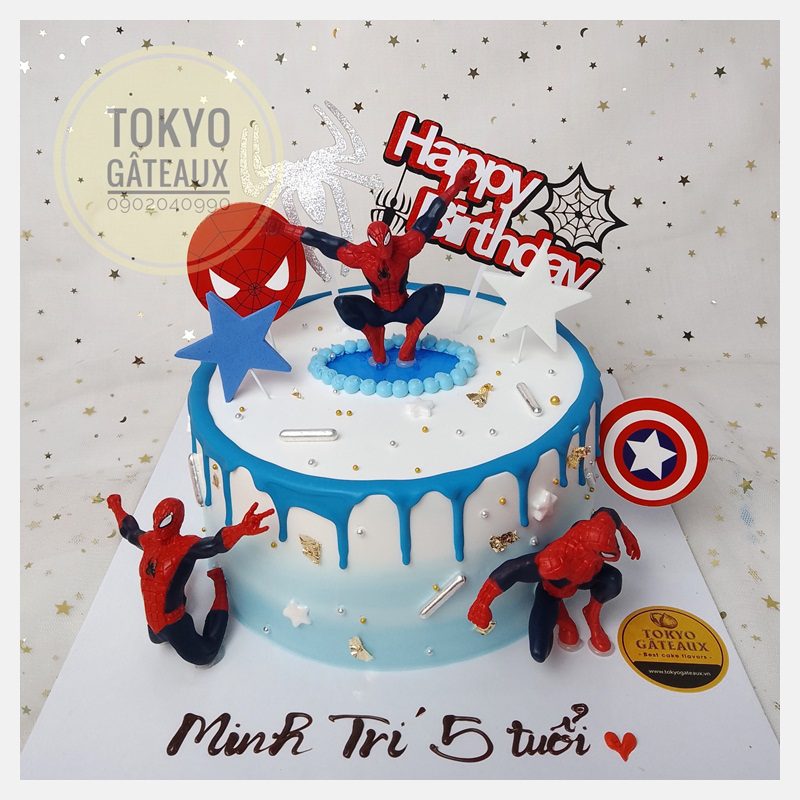 Bánh sinh nhật Người nhện cute