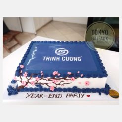 Bánh sinh nhật Hoa đào nở rộ