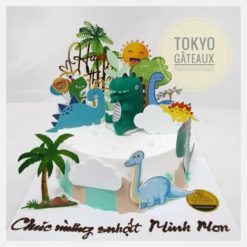 Bánh sinh nhật Thế giới khủng long sắc màu