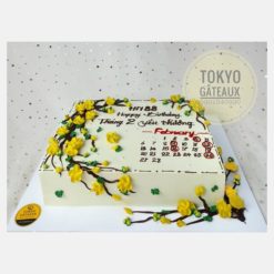 Bánh sinh nhật Cành mai yêu thương