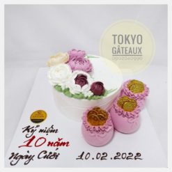 Bánh sinh nhật Hũ vàng tím