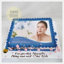 Bánh sinh nhật Hoa đào nở rộ