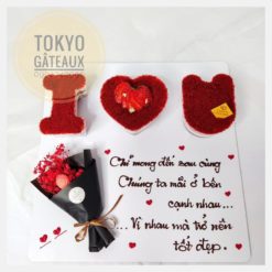 Set bánh sinh nhật I love you