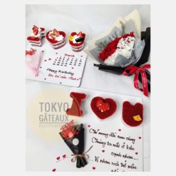Set bánh sinh nhật I love you