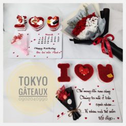 Set bánh sinh nhật I love you