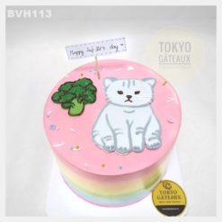 Bánh sinh nhật Mèo con cầu vồng