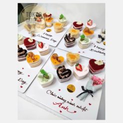 Set 6 bánh sinh nhật Trái tim