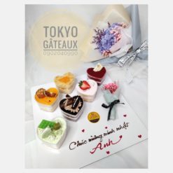 Set 6 bánh sinh nhật Trái tim