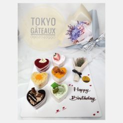 Set 6 bánh sinh nhật Trái tim