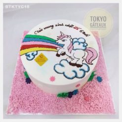 Bánh sinh nhật Kì lân cầu vồng