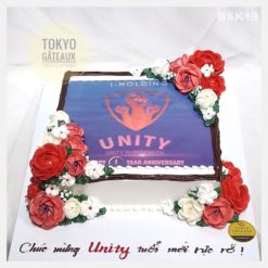 Bánh sinh nhật Khu vườn hoa hồng