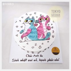 Bánh sinh nhật Hai chú mèo
