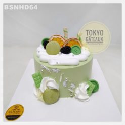 Bánh sinh nhật Matcha macaron