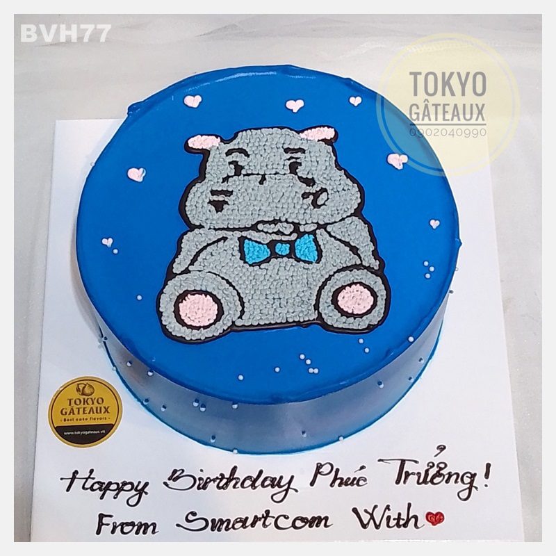 Bánh sinh nhật Hà mã ú nu