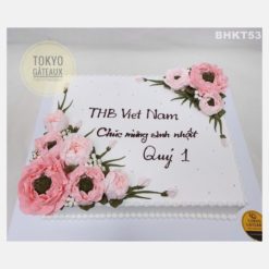 Bánh sinh nhật Hoa kem hồng