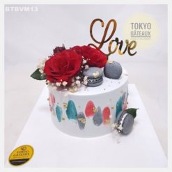 Bánh sinh nhật Hoa hồng macaron