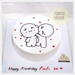 Bánh sinh nhật Vẽ hình đáng yêu