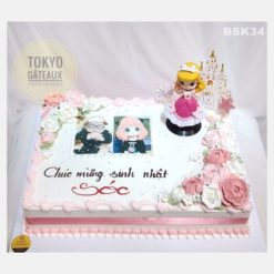 Bánh sinh nhật Lâu đài hoa hồng