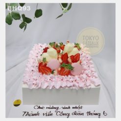 Bánh sinh nhật Macaron Dâu