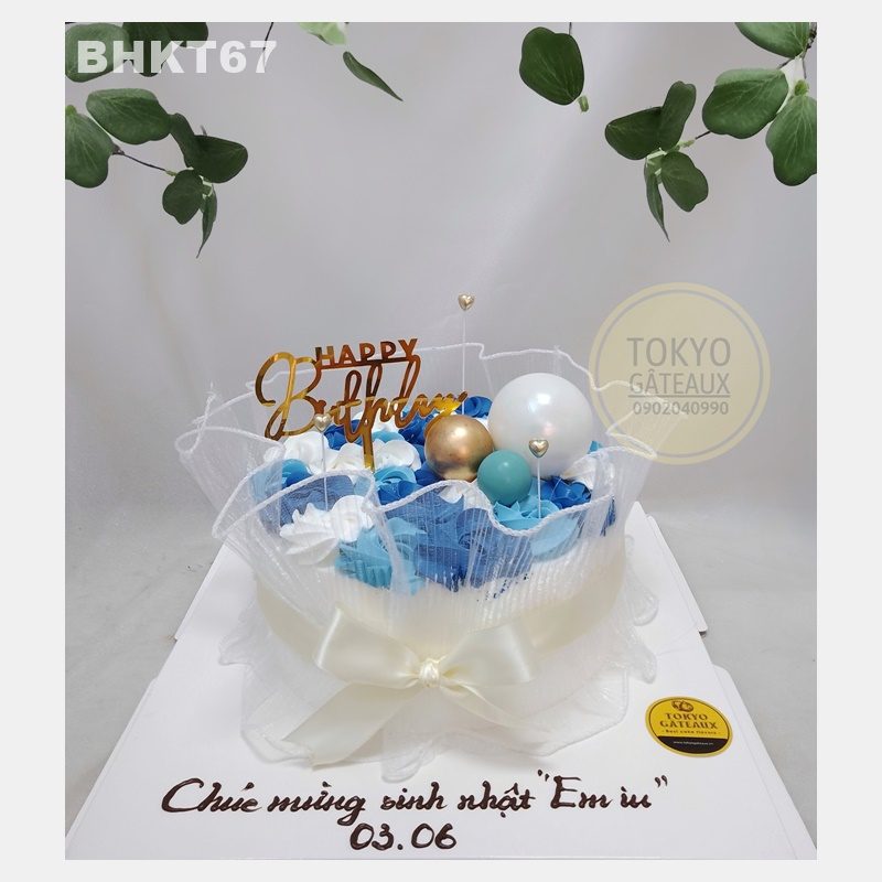 Bánh sinh nhật Purple Flowers