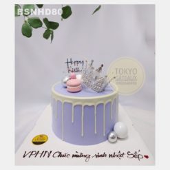 Bánh sinh nhật Purple Drip Cake