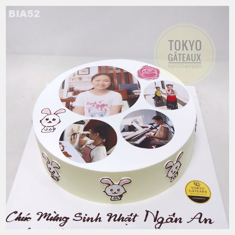 Bánh sinh nhật In ảnh tròn