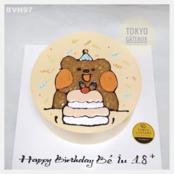 Bánh sinh nhật Chú gấu tham ăn