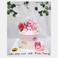 Bánh sinh nhật Hello Kitty Và Chong Chóng Cầu Vồng