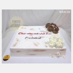 Bánh sinh nhật Hoa kem cuốn lịch