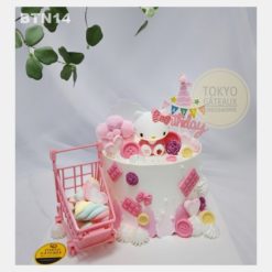 Bánh sinh nhật Shopping Kitty