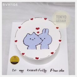 Bánh sinh nhật Bunny loves cat