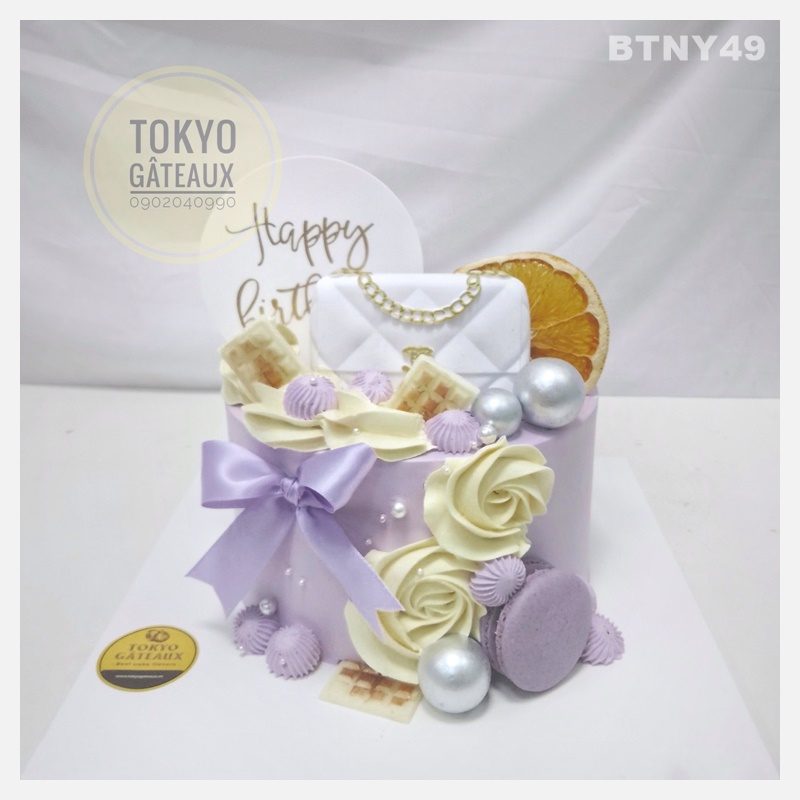 Bánh sinh nhật Purple ribbon