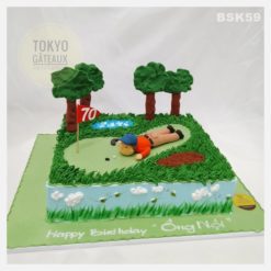 Bánh sinh nhật Granpa’s playing golf