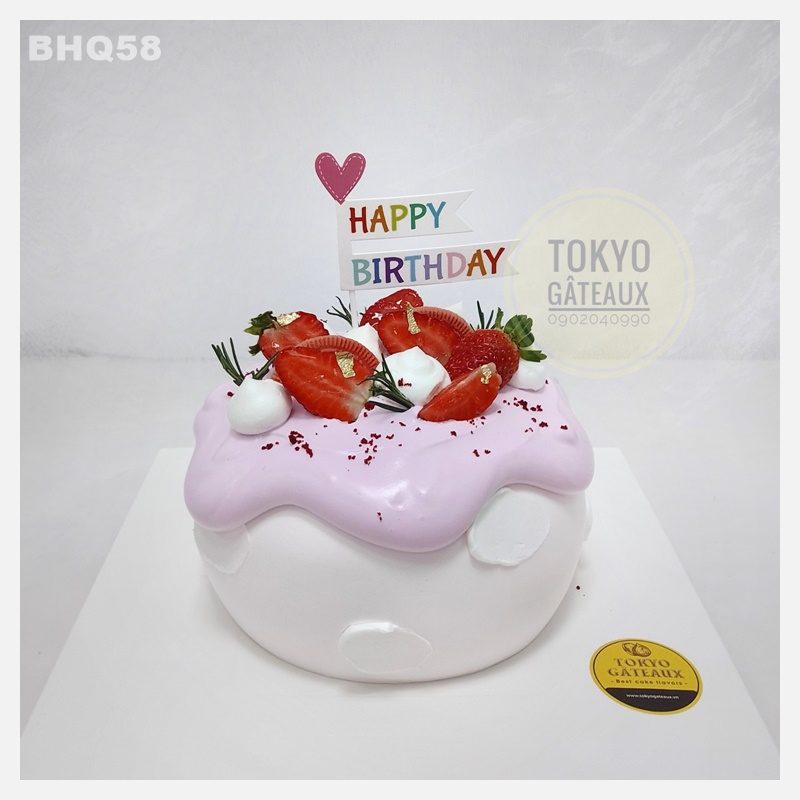 Bánh sinh nhật Dâu Kem Tan Chảy