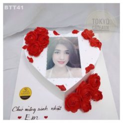 Bánh sinh nhật In ảnh trái tim