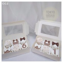 Set cupcake Gấu hồng đáng yêu