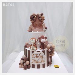 Bánh sinh nhật Ngôi nhà bong bóng