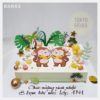 Bánh sinh nhật Hai chú khỉ con