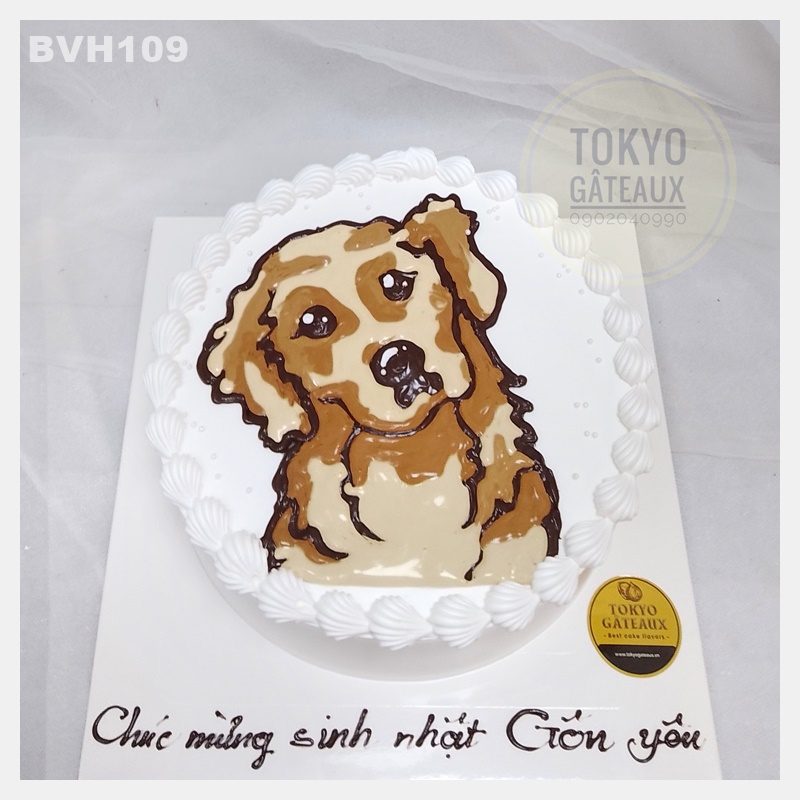 Bánh sinh nhật Golden Retriever