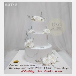 Bánh sinh nhật Hoa Hồng Trắng Sang Trọng