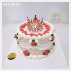 Bánh sinh nhật Vương Miện Công Chúa Hồng
