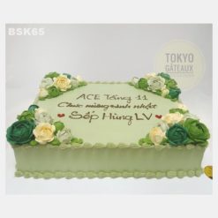 Bánh sinh nhật Hoa kem matcha