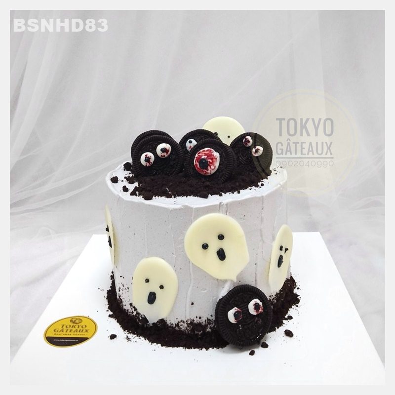 Bánh fondant chủ đề halloween 001