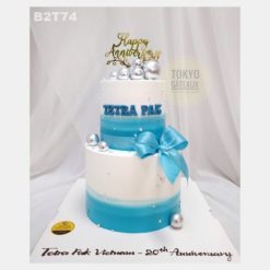 Bánh sinh nhật Turquoise Ribbon