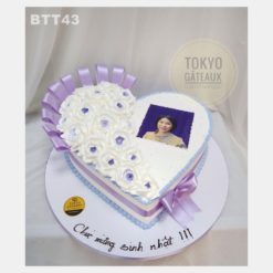 Bánh sinh nhật Trái tim in ảnh