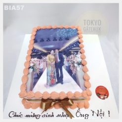 Bánh sinh nhật In Ảnh Nơ Hồng