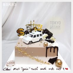 Bánh sinh nhật Oto Trắng Đại Gia